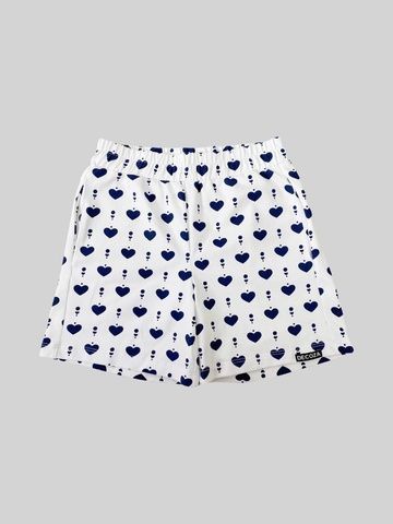 Летние детские шортики Сердечки на белом кулир Decoza Moms (Sh116-Kl0013) 116