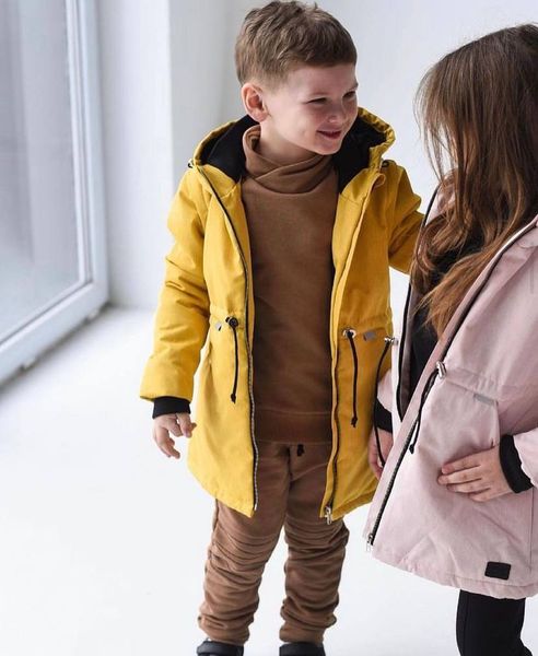 Демі парка Гірчиця DINO 80-86 см Decoza Moms (parka8086-O056-pl016SHP)