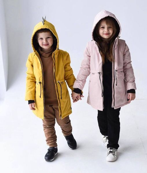 Демі парка Гірчиця DINO 80-86 см Decoza Moms (parka8086-O056-pl016SHP)