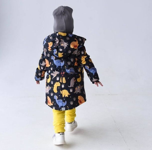Деми парка Дино желтые Decoza Moms (parka9298-OP001-pl016)