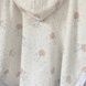 Пончо муслінове дитяче "Зайки з квітами" Decoza Moms (poncho-ms042) 3