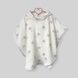 Пончо муслінове дитяче "Зайки з квітами" Decoza Moms (poncho-ms042) 1