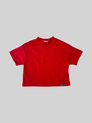 Літня дитяча футболка Червоний кулір Decoza Moms (Fb98-Kl0010) 98 Fb98-Kl0010 фото