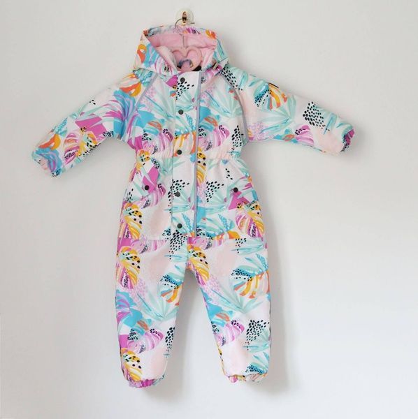 Зимний комбинезон "Папоротник арктика" Decoza Moms (zimk98104-OP303-pl04) 98-104 см