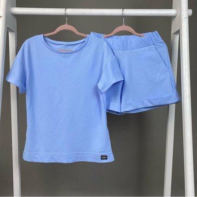 Літній костюм футболка з шортами "Блакитний" Decoza moms (FHs-LAK06) FHs-LAK06 фото